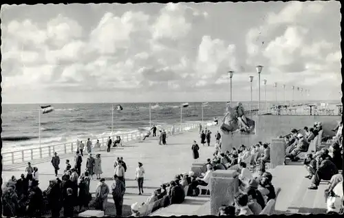 Ak Westerland auf Sylt, Strandpromenade