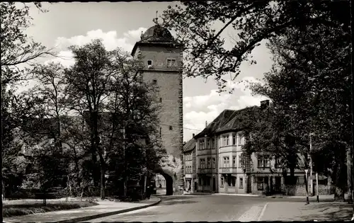 Ak Ochsenfurt am Main Unterfranken, Turm, Straße
