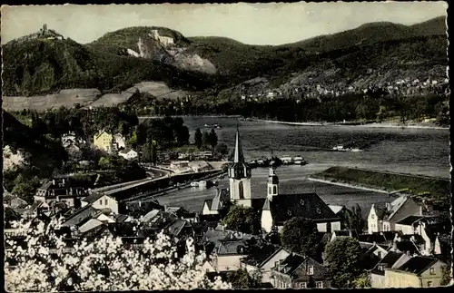 Ak Oberwinter Remagen am Rhein, Panorama mit Siebengebirge