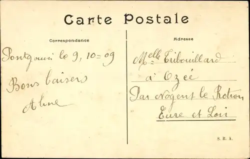 Ak Curtiss fliegt mit seinem Doppeldecker Doppeldecker in der Luft