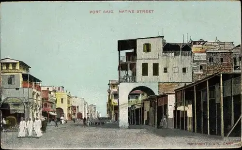 Ak Port Said Ägypten, Native Street