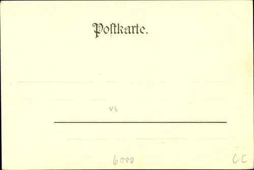 Litho Frankfurt am Main, Im Frankfurter Wald, Goetheruhe