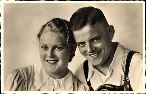 Ak Geschwister Fromme, Volkslieder-Sänger, Geising Erzgebirge