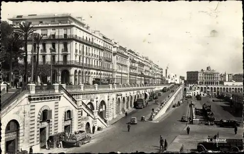 Ak Algier Algier Algerien, Die Rampen und der Boulevard de la République