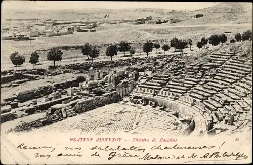 Ak Athen, Griechenland, Theater des Bacchus