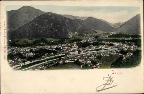 Ak Bad Ischl in Oberösterreich, Gesamtansicht