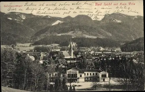 Ak Bad Ischl in Oberösterreich, Salzkammergut, Villa