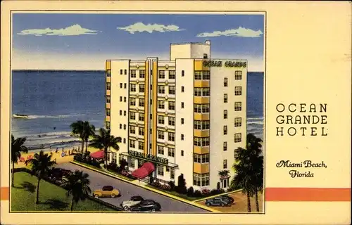 Ak Miami Beach Florida USA, Ocean Grand Hotel