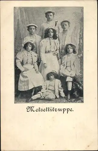 Ak Metzettitruppe, Kinder, Artisten ?