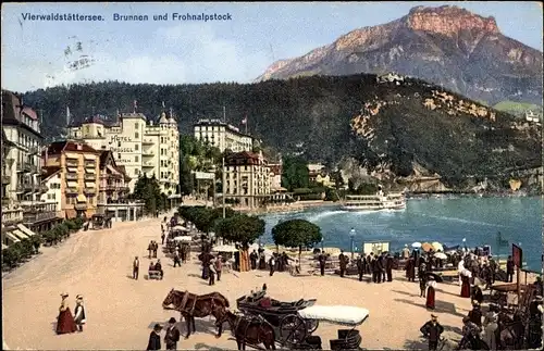 Ak Vierwaldstättersee Kanton Uri, Brunnen und Frohnalpstock