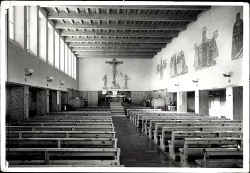 Ak Arosa Kanton Graubünden Schweiz, Katholische Kirche, Innenansicht