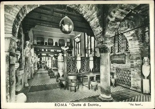 Ak Roma Rom Lazio, Restaurant Grotte di Enotria, Via Vittorio Veneto N. 13
