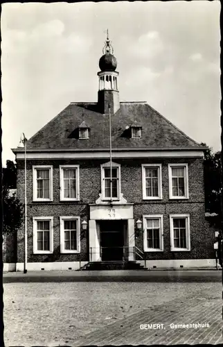 Ak Gemert Bakel Nordbrabant Niederlande, Gemeentehuis