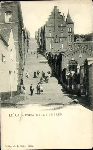 Ak Lüttich Wallonien, Bueren Treppe
