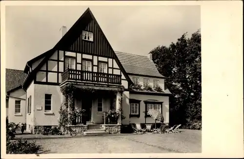 Foto Ak Bad Sassendorf im Kreis Soest, Kinderkurheim, Haus Charlotte, Balkon
