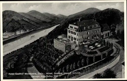 Ak Bullay in Rheinland Pfalz, Hotel Gasthof Moselperle von Joseph Schmitt, Umgebung
