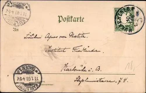 Künstler Litho Eilers, W., München, Promenadeplatz