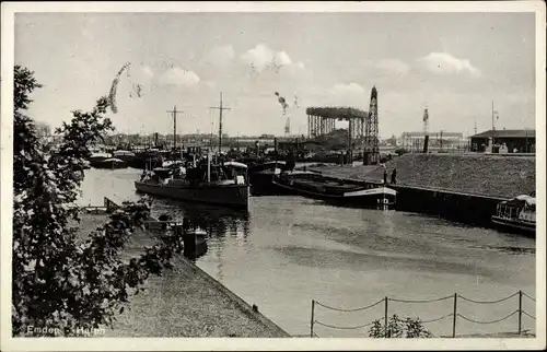 Ak Emden in Ostfriesland, Hafen