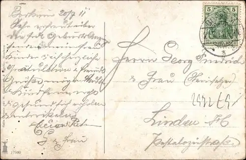 Ak Nordseebad Borkum in Ostfriesland, Totalansicht, Leuchtturm