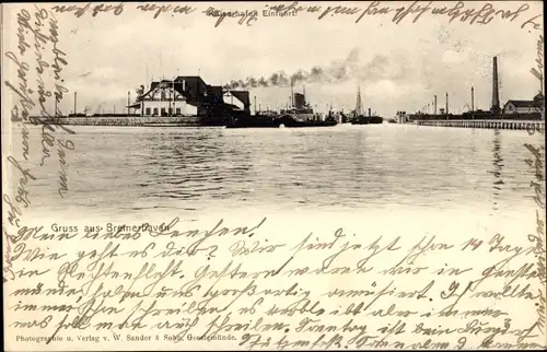 Ak Bremerhaven, Kaiserhafen