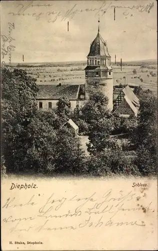 Ak Diepholz in Niedersachsen, Schloss