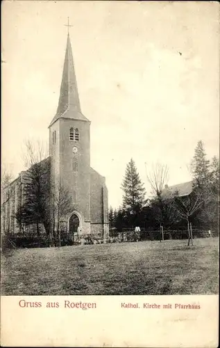 Ak Roetgen in der Eifel, Katholische Kirche, Pfarrhaus