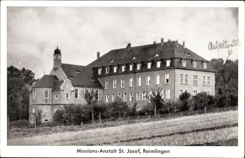 Ak Reimlingen in Schwaben, Missionsanstalt St. Josef, Außenansicht