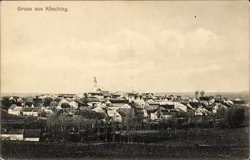 Ak Kösching in Oberbayern, Panorama