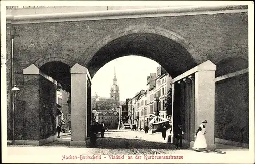 Ak Burtscheid Aachen, Viadukt an der Kurbrunnenstraße