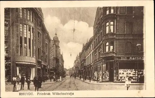 Ak Rheydt Mönchengladbach am Niederrhein, Friedrich Wilhelm Straße, Geschäfte