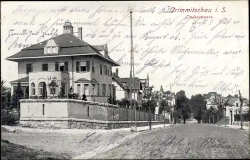 Ak Crimmitschau in Sachsen, Lindenstraße