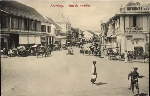 Ak Soerabaja Surabaya Java Indonesien, Handels kwartier