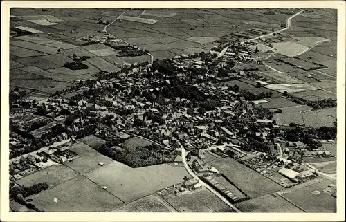 Ak Texel Nordholland Niederlande, Den Burg, Luftaufnahme