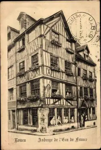 Ak Rouen Seine-Maritime, Auberge de l’écu de France