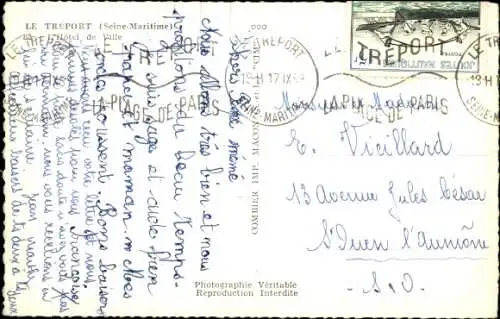 Ak Le Tréport Seine Maritime, Rathaus