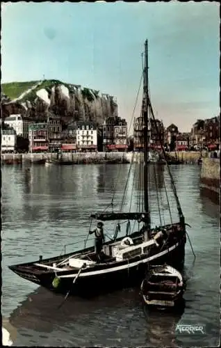 Ak Le Tréport Seine Maritime, Hafen, Lotsenboot