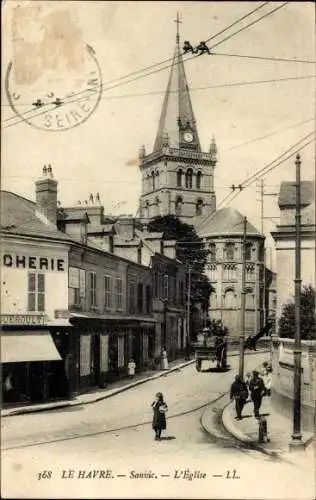 Ak Le Havre Seine-Maritime, Sanvic, Kirche