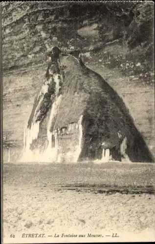 Ak Étretat Seine Maritime, La Fontaine aux Mousses