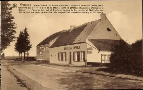 Ak Waterloo Wallonisch Brabant, Belle-Alliance