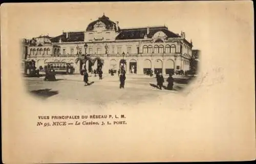 Ak Nice Nizza Alpes Maritimes, Casino