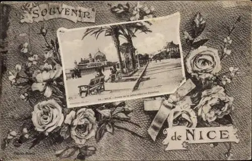 Ak Nice Nizza Alpes Maritimes, Promenade