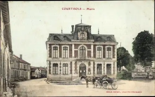 Ak Courtisols Marne, Rathaus