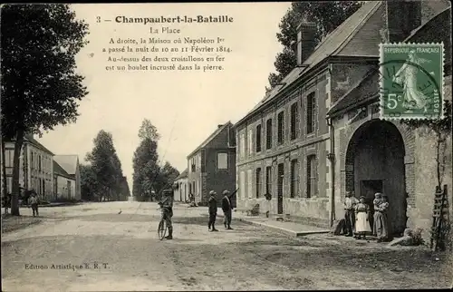 Ak Champaubert Marne, La Place