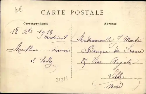 Ak Champaubert Marne, La Place