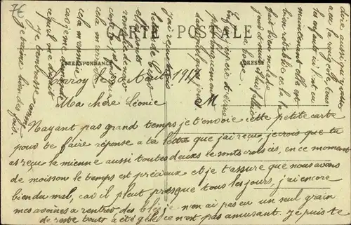 Ak Corroy Marne, Die Kirche