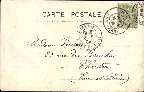 Ak Limoges Haute Vienne, Frau in Volkstracht