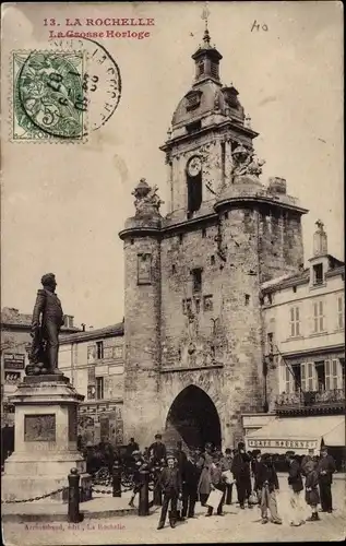 Ak La Rochelle Charente Maritime, La Grosse Horloge