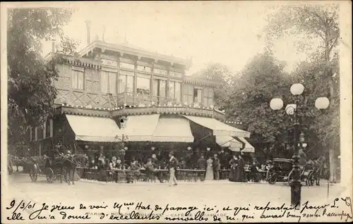 Ak Paris 16. Jahrhundert, Bois de Boulogne, Café de la Cascade