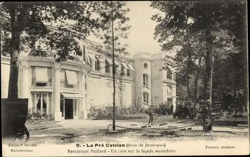 Ak Paris 16. Jahrhundert, Bois de Boulogne, Le Pré Catelan, Restaurant Paillard