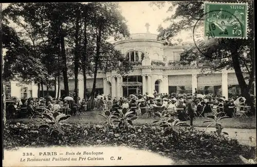 Ak Paris 16. Jahrhundert, Bois de Boulogne, Pré Catelan, Restaurant Paillard